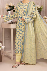 NUSL3205 Printed Lawn Suit - Unstitched 3Pc